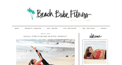 Desktop Screenshot of beachbabefitness.com