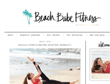Tablet Screenshot of beachbabefitness.com